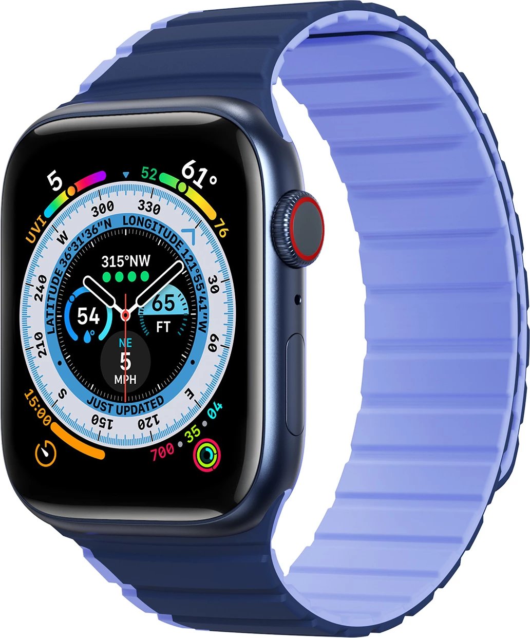 Rrip magnetik për Apple Watch Dux Ducis LD Version, 49/45/44/42mm, Kaltër