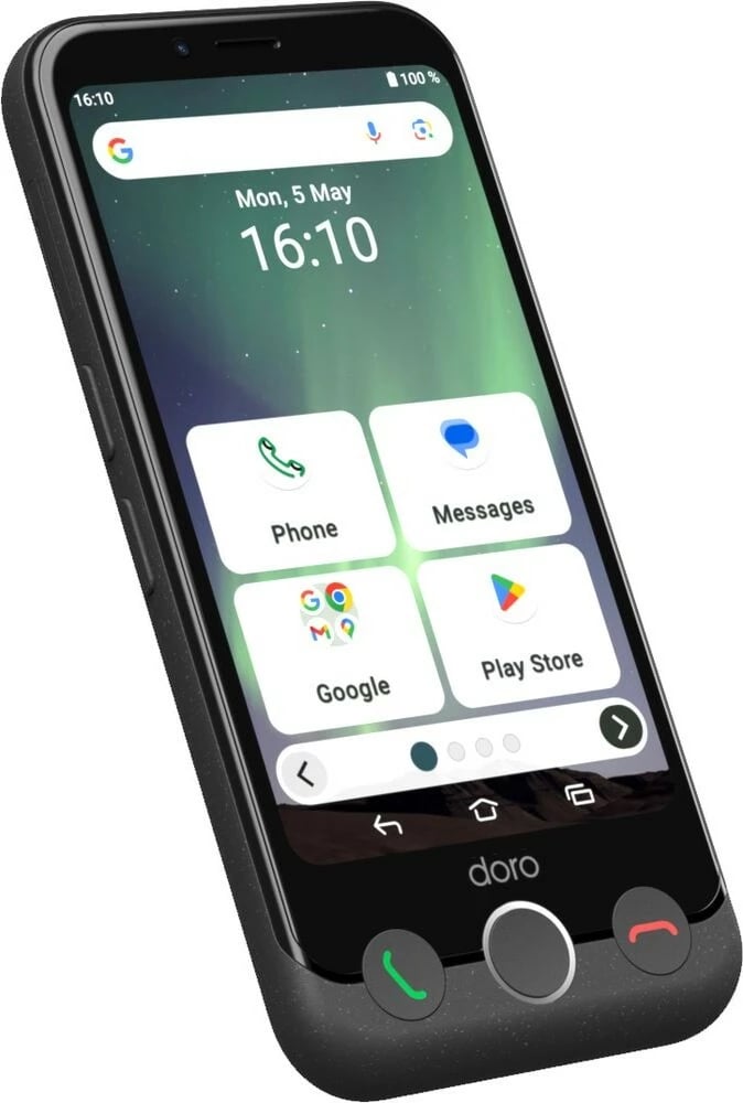 Celular Doro Aurora A10, 4.5 inç, 3000mAh, 4G, graphit