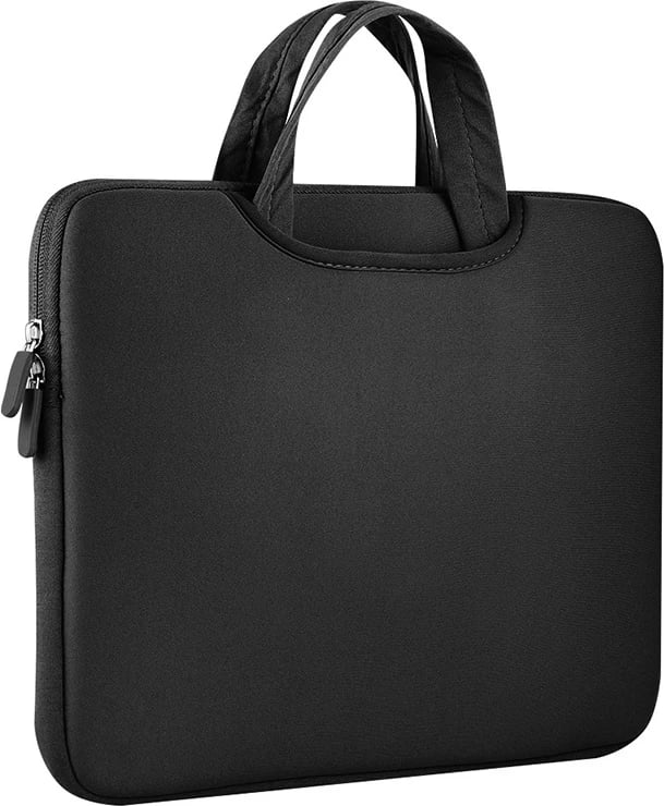 Çantë laptopi Hurtel universal 15.6 inç, neopren, e zezë Çantë laptopi Hurtel universal 15.6 inç, neopren, e zezë