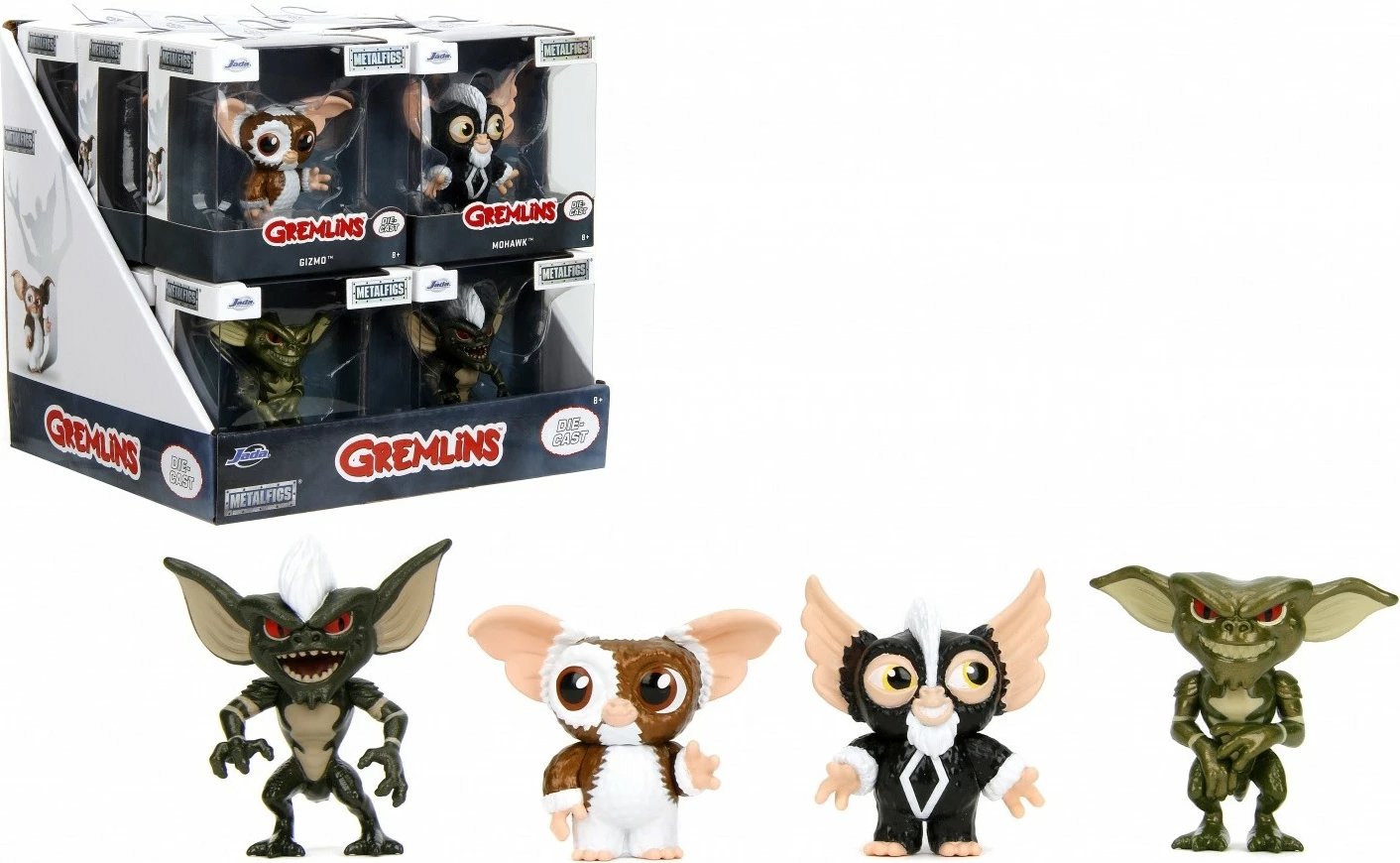 Figurinë metalike Jada Toys Gremlins, 6.5 cm, për koleksionistë, ngjyra të ndryshme