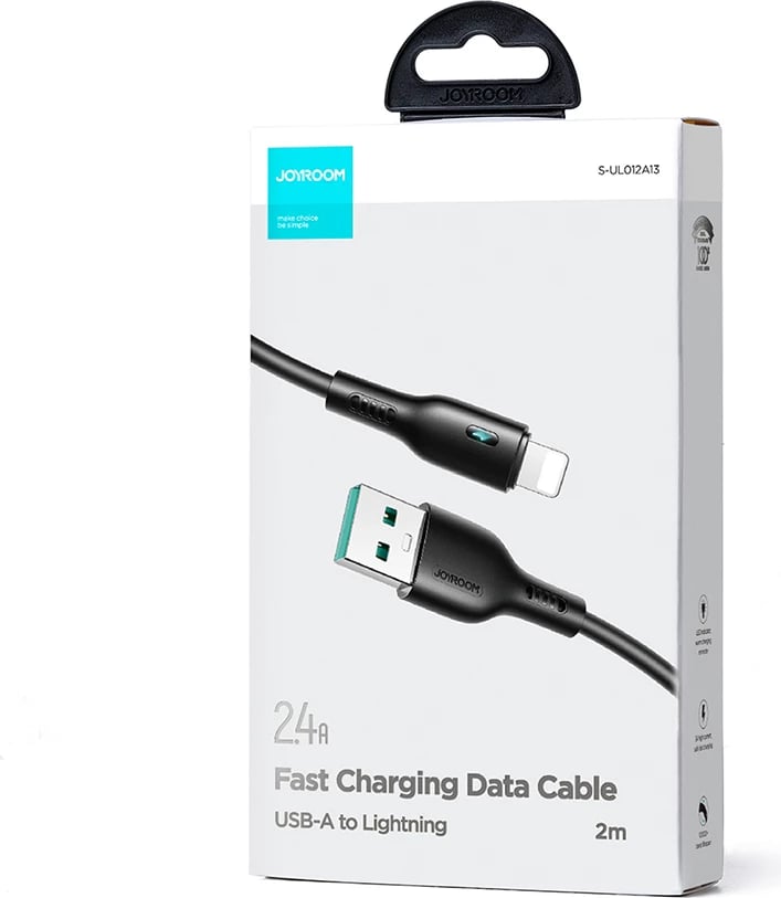 Kabllo Joyroom Premium Series A13, USB-A në Lightning, 2m, e zezë