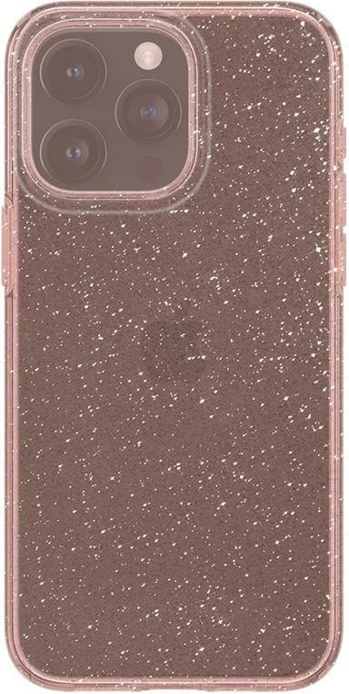 Mbështjellës Spigen Liquid Crystal Glitter për iPhone 15 Pro, Transparent/Rozë