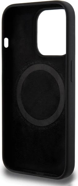 Mbështjellës BMW M Silicone Pattern MagSafe për iPhone 15 Pro, i zi