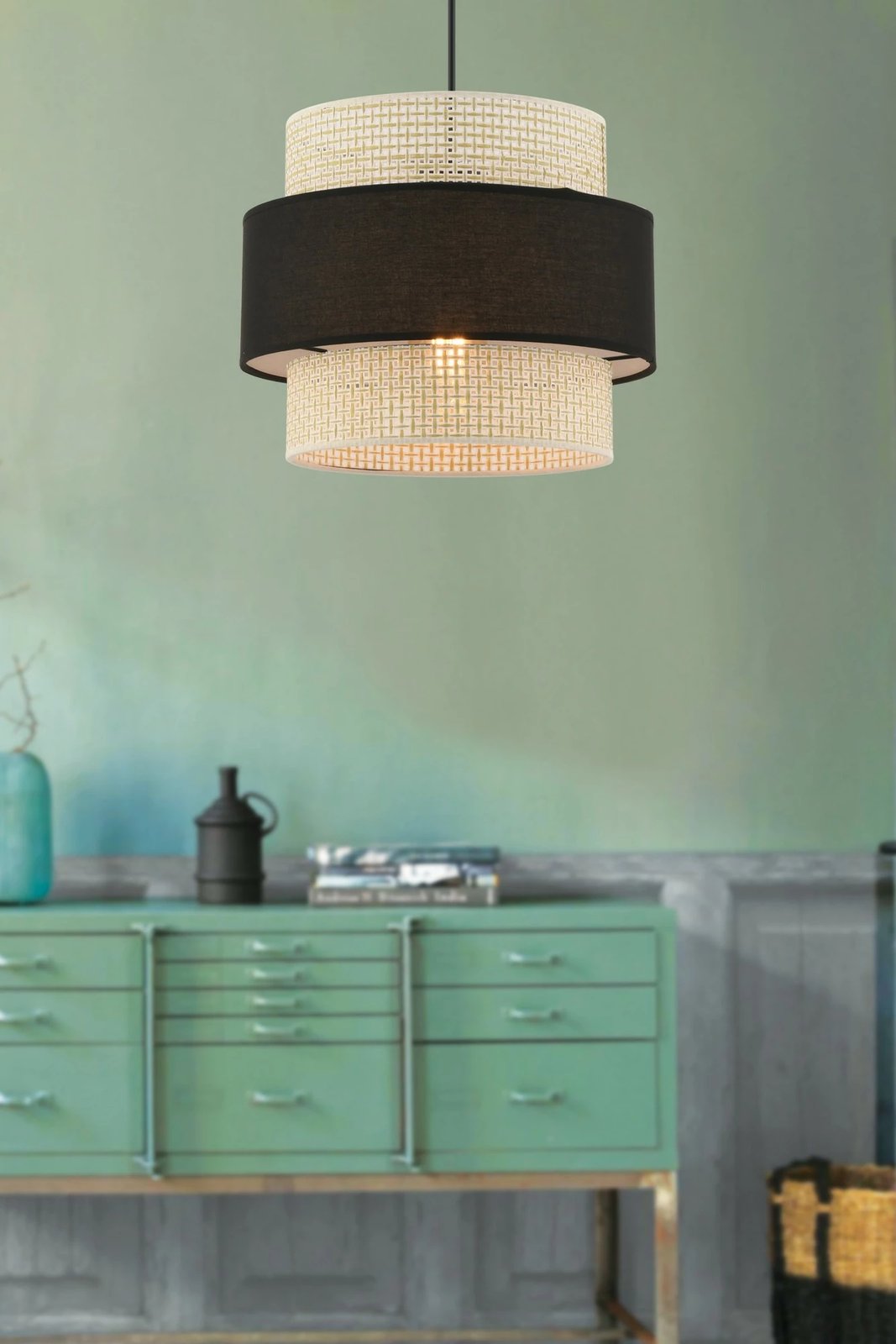 Llambë tavani Opviq, Cascade, krem dhe e zezë