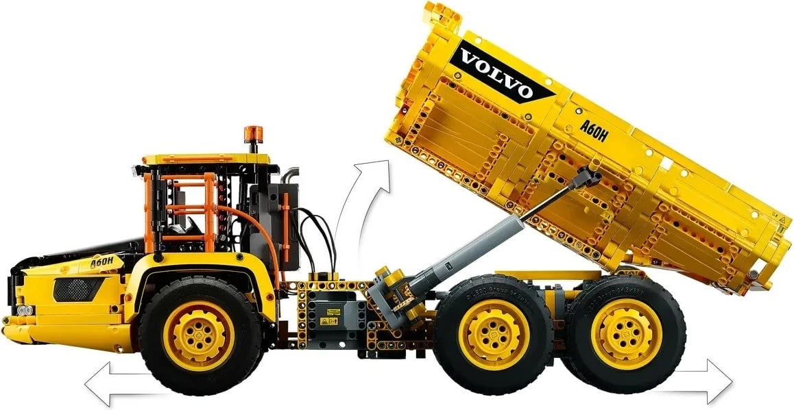 Set LEGO Technic Volvo 6x6 Articulated Hauler 42114, Verdhë Set LEGO Technic Volvo 6x6 Articulated Hauler 42114, Verdhë