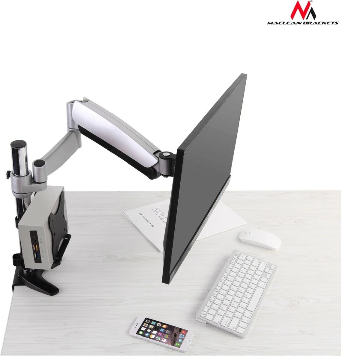 Mbajtëse universale Maclean MC-720 për mini kompjuterë, e zezë