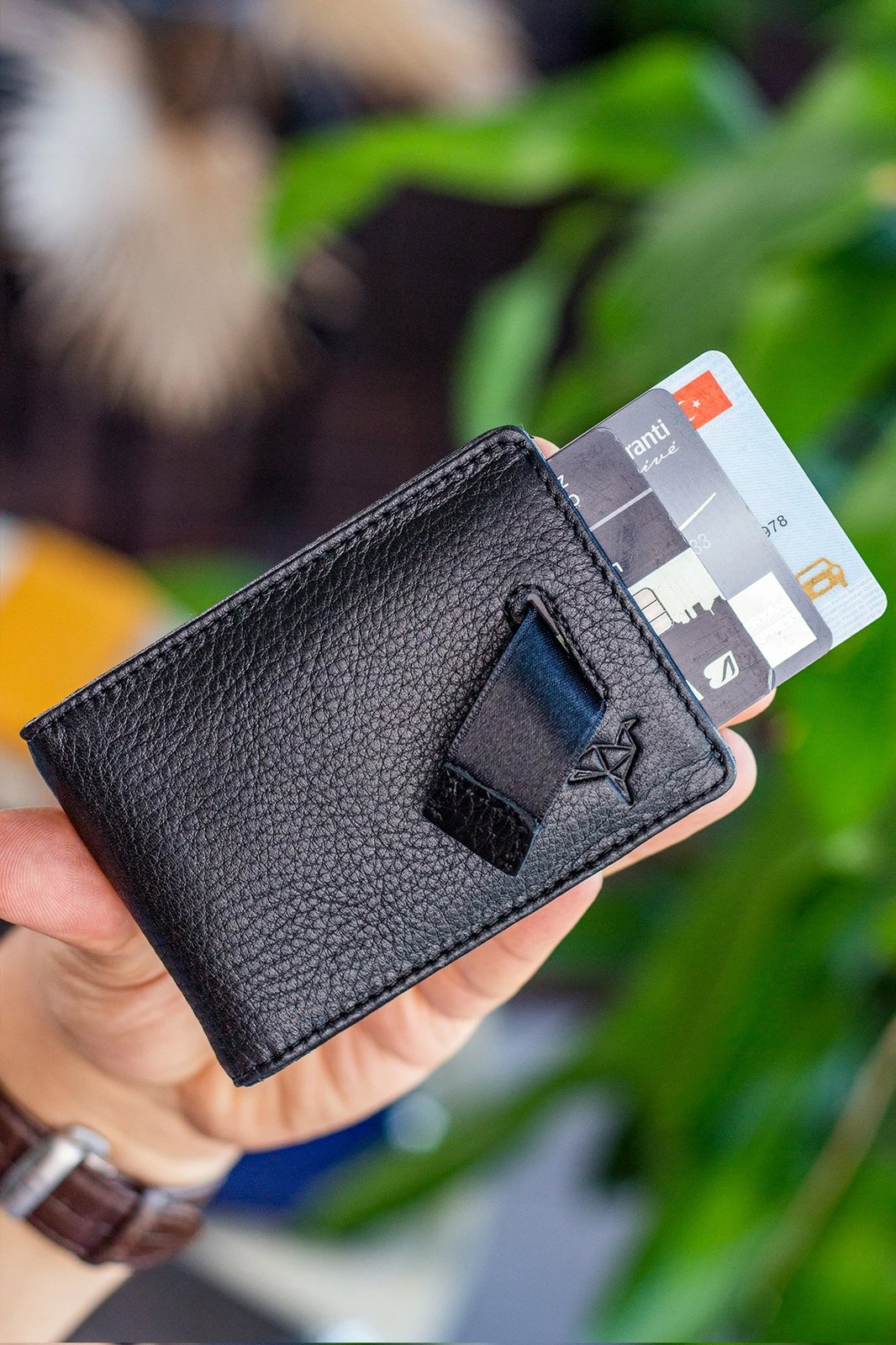 Portofol për burra, lëkurë e zezë, Celtic, Zoozie Bags