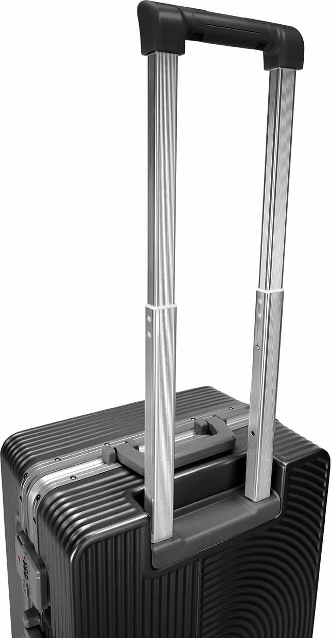 Valixhe udhëtimi Zoozie Bags, kornizë alumini, e zezë, ALC-625