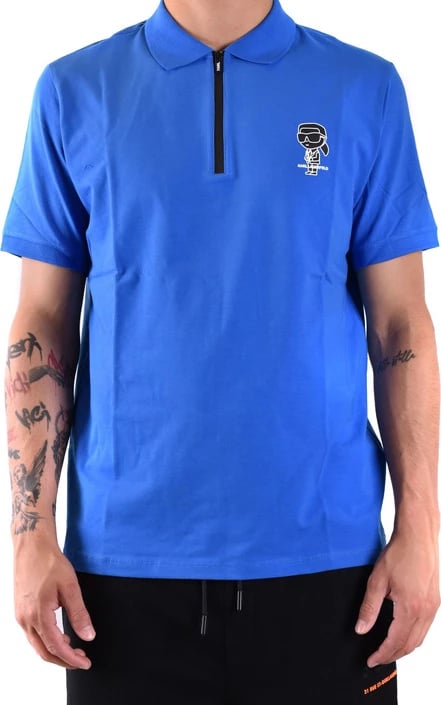Polo për meshkuj Karl Lagerfeld, blu