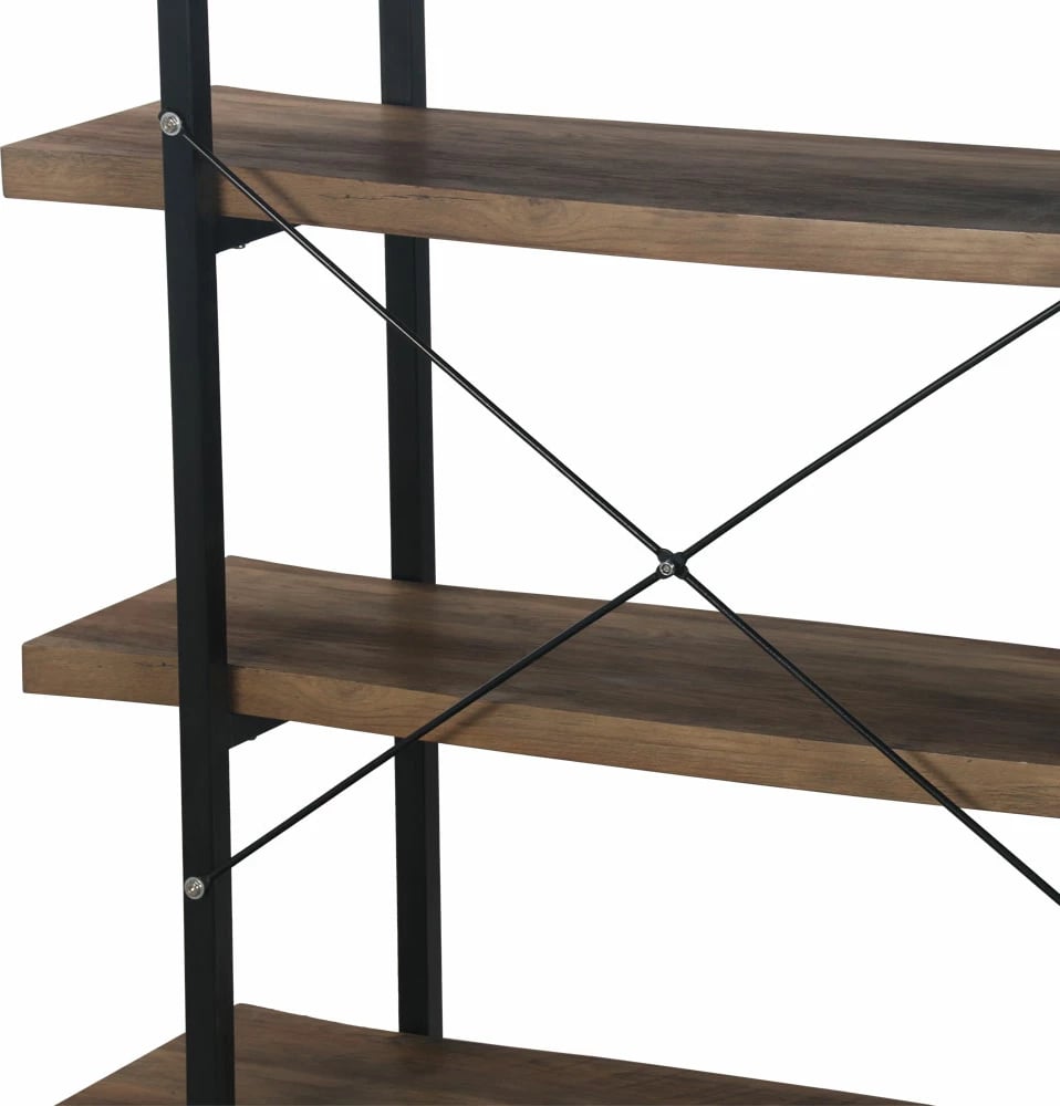 Raft librash Brick-Urban, ngjyrë arre e zezë, 105x32x140