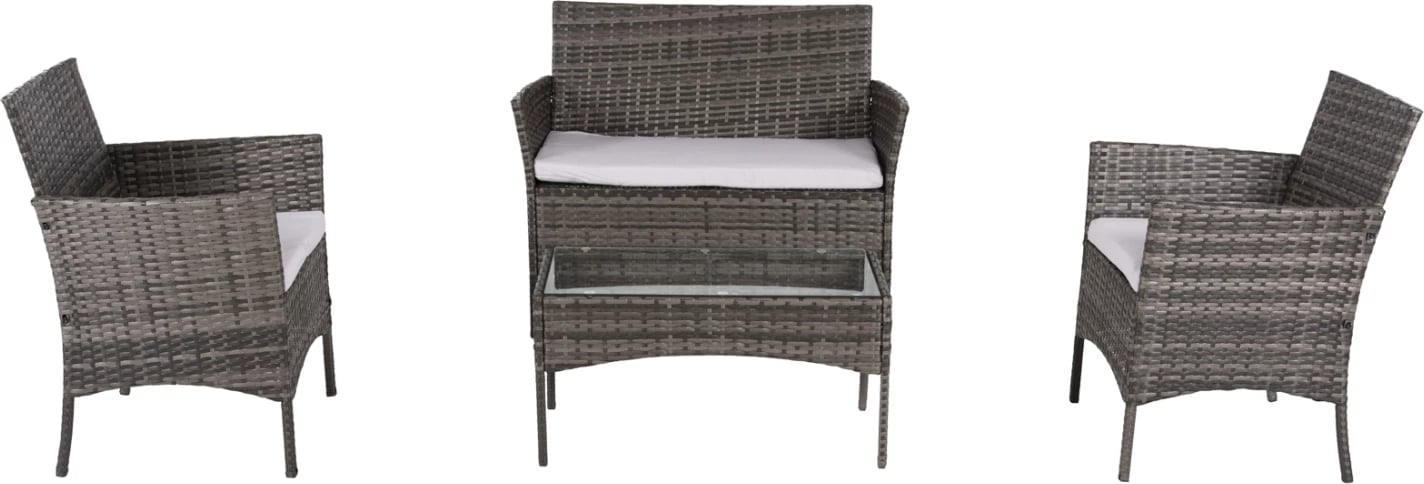 Set ulëse për kopsht STASIA FH6089.02, 4 pjesë, hiri/bezhë