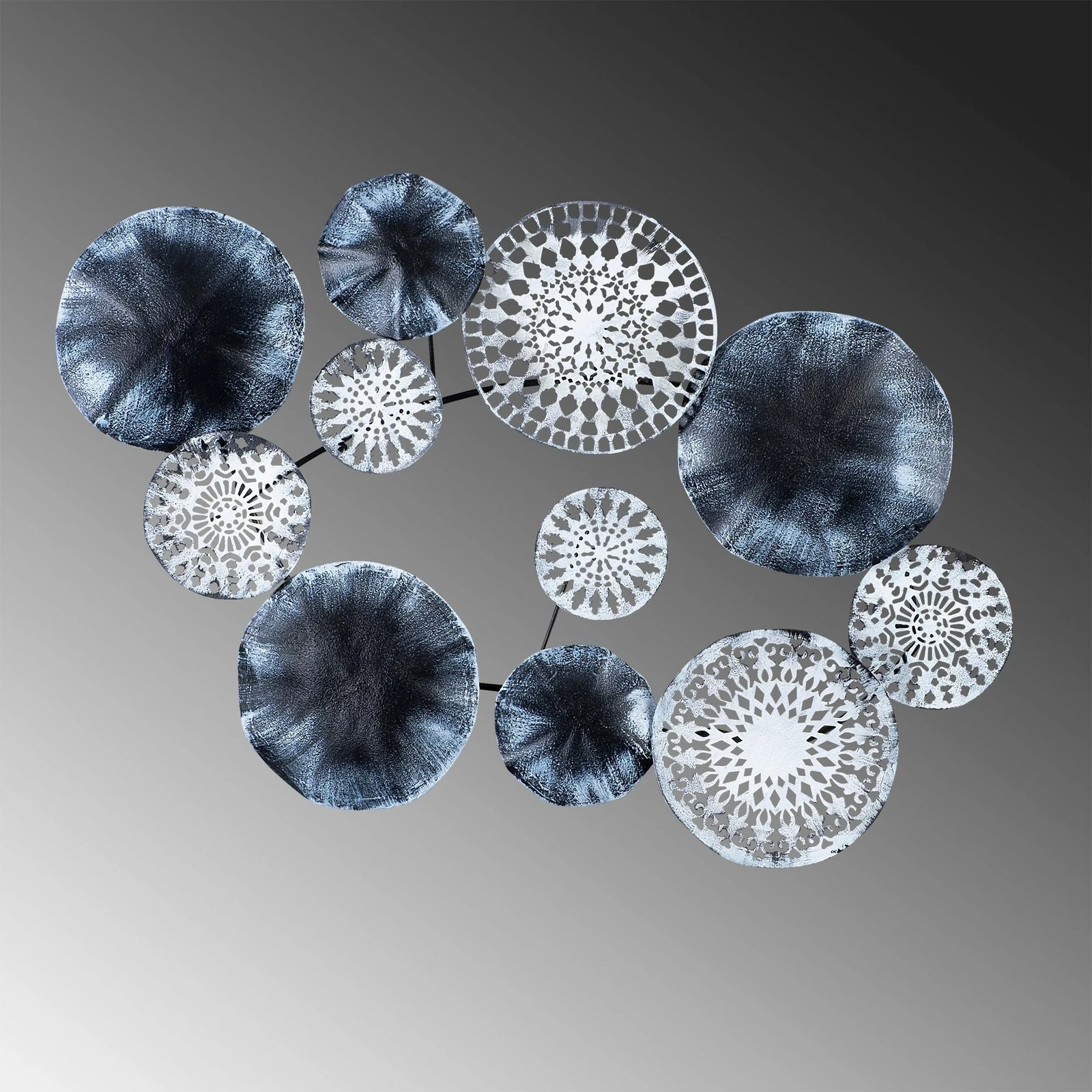 Aksesor dekorativ metalik për mur, Wallity, Charm, shumëngjyrësh