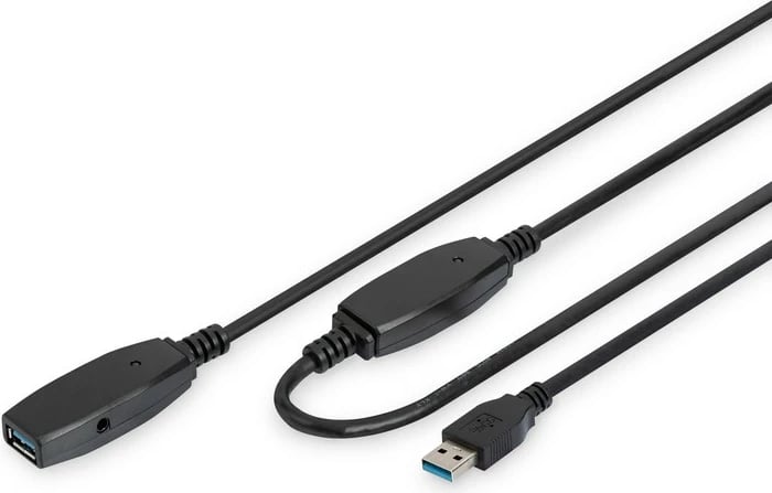 Kabllo zgjatuese USB 3.0 Digitus DA-73105, 10m, e zezë