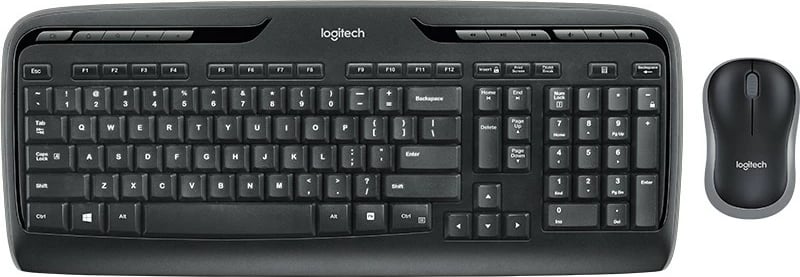 Set tastierë dhe maus Logitech MK330, wireless, QWERTY, full-size, maus optik