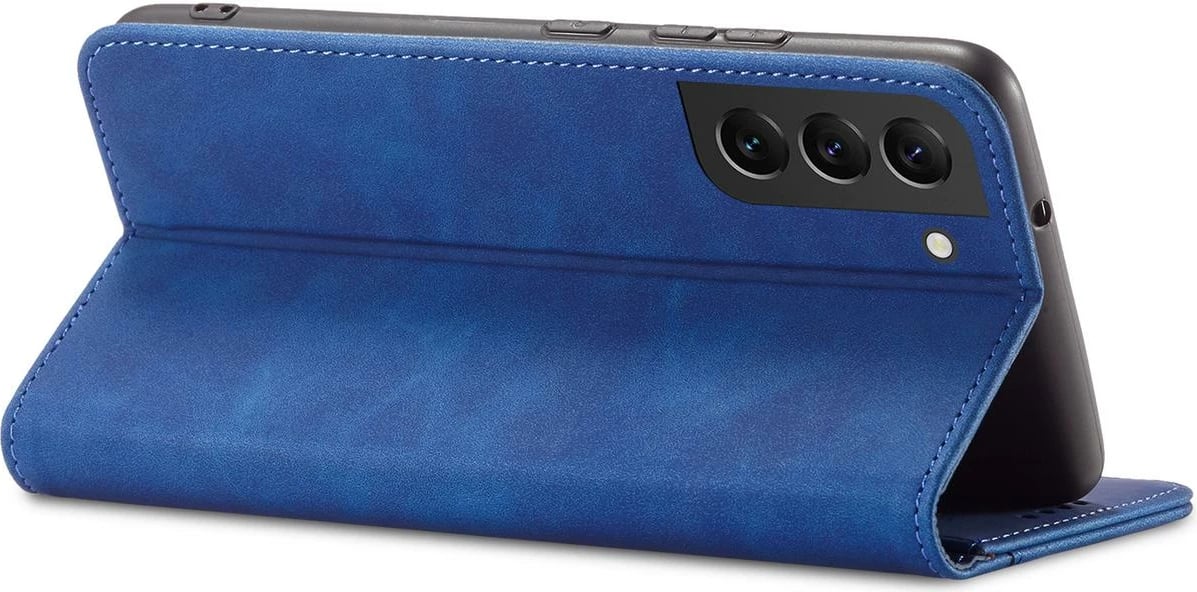 Mbështjellës Hurtel Magnet Fancy Case për Samsung Galaxy S22+, portofol, blu