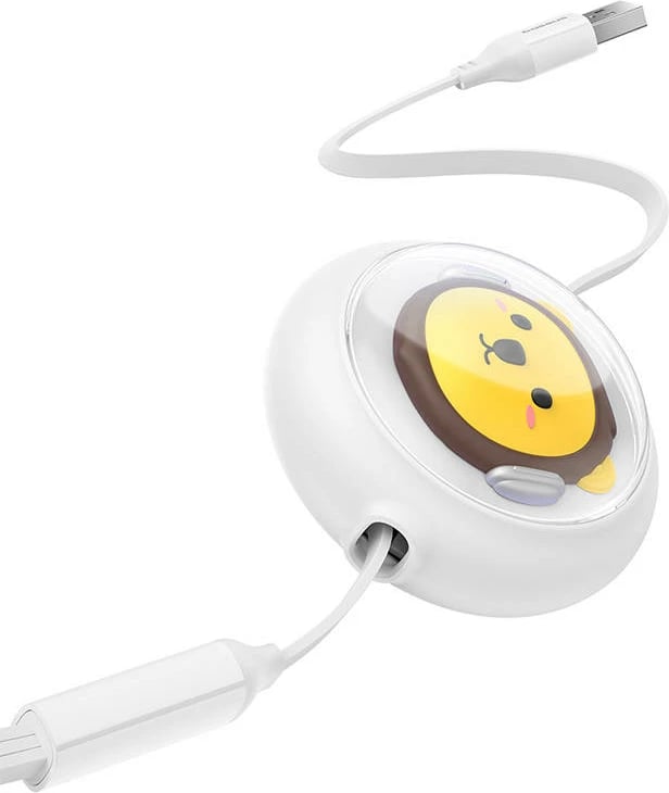 Kabllo karikimi 3-në-1 Baseus P10362900211-00, USB në USB-C, micro USB, Lightning, 1.1m, e bardhë