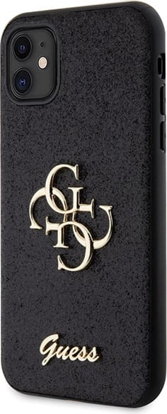 Mbështjellës Guess GUHCN61HG4SGK për iPhone 11/XR, Glitter Script Big 4G, i zi Mbështjellës Guess GUHCN61HG4SGK për iPhone 11/XR, Glitter Script Big 4G, i zi