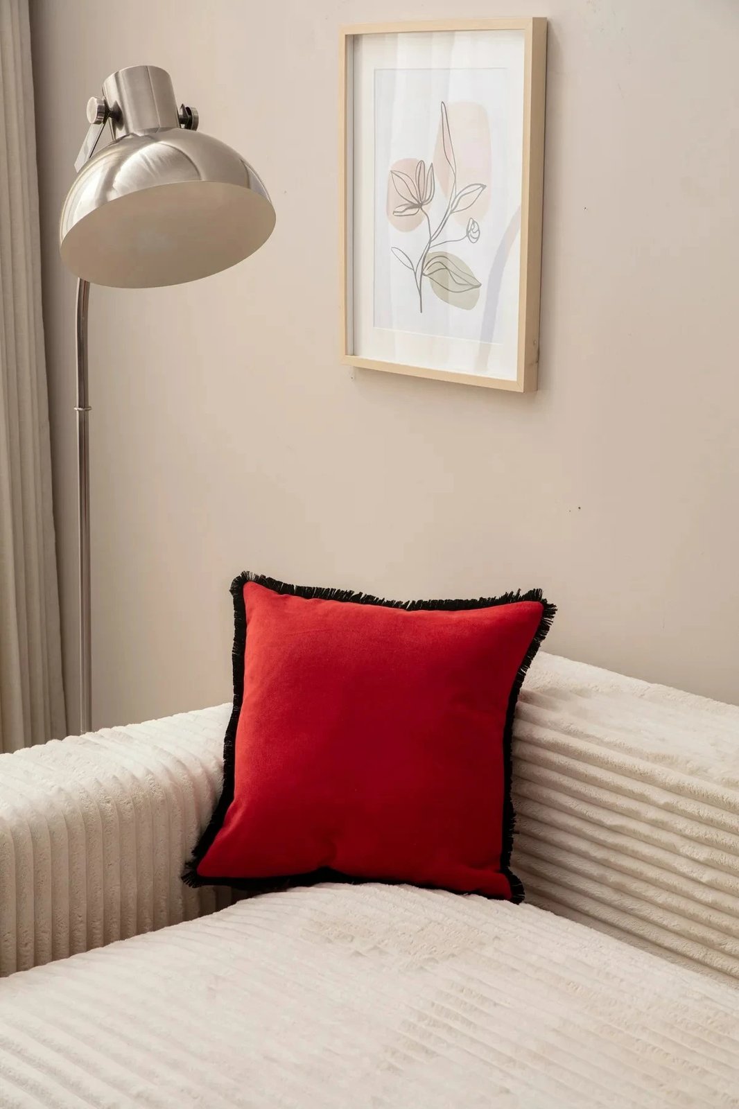 Jastëk përmbulesë, e kuqe, Evila Originals, 43x43cm