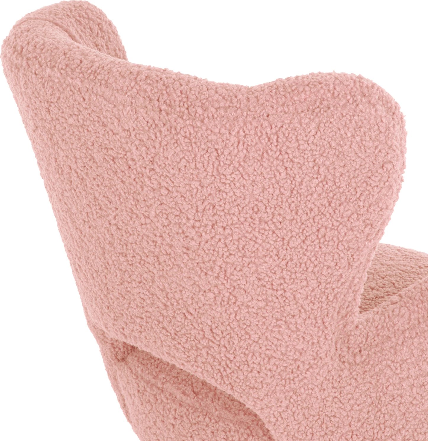 Fotelje MYLIE FH8394.22, ngjyrë rozë e zbehtë, pëlhurë boucle, 66x75x93H cm