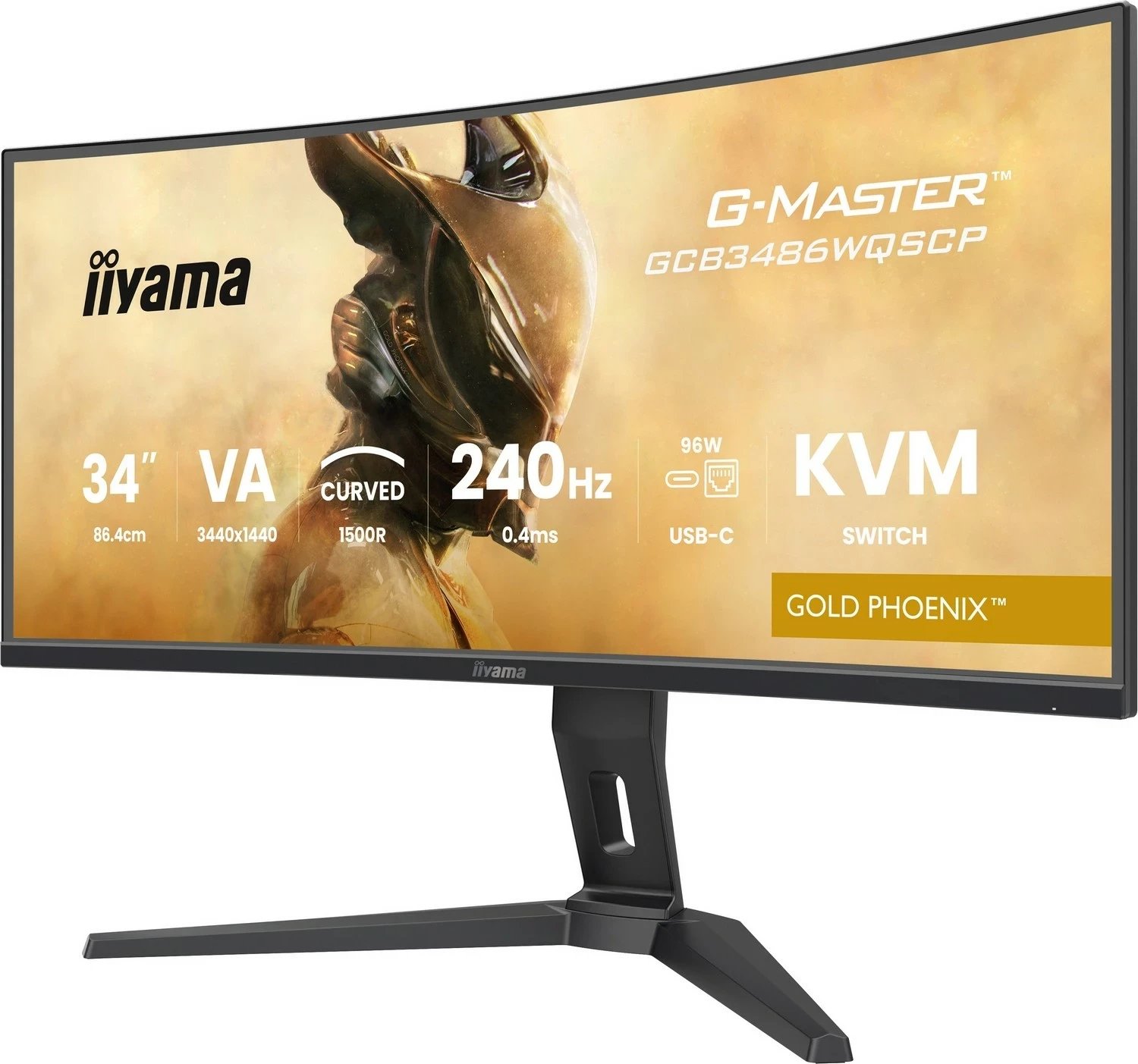 Monitor iiyama G-Master GCB3486WQSCP-B1, 34 inç, UWQHD, 240Hz, VA, i zi