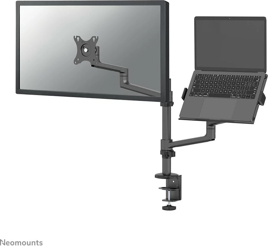 Krah tavoline Neomounts DS20-425BL2 për monitor dhe laptop, 27 inç, rregullim i lartësisë, i zi