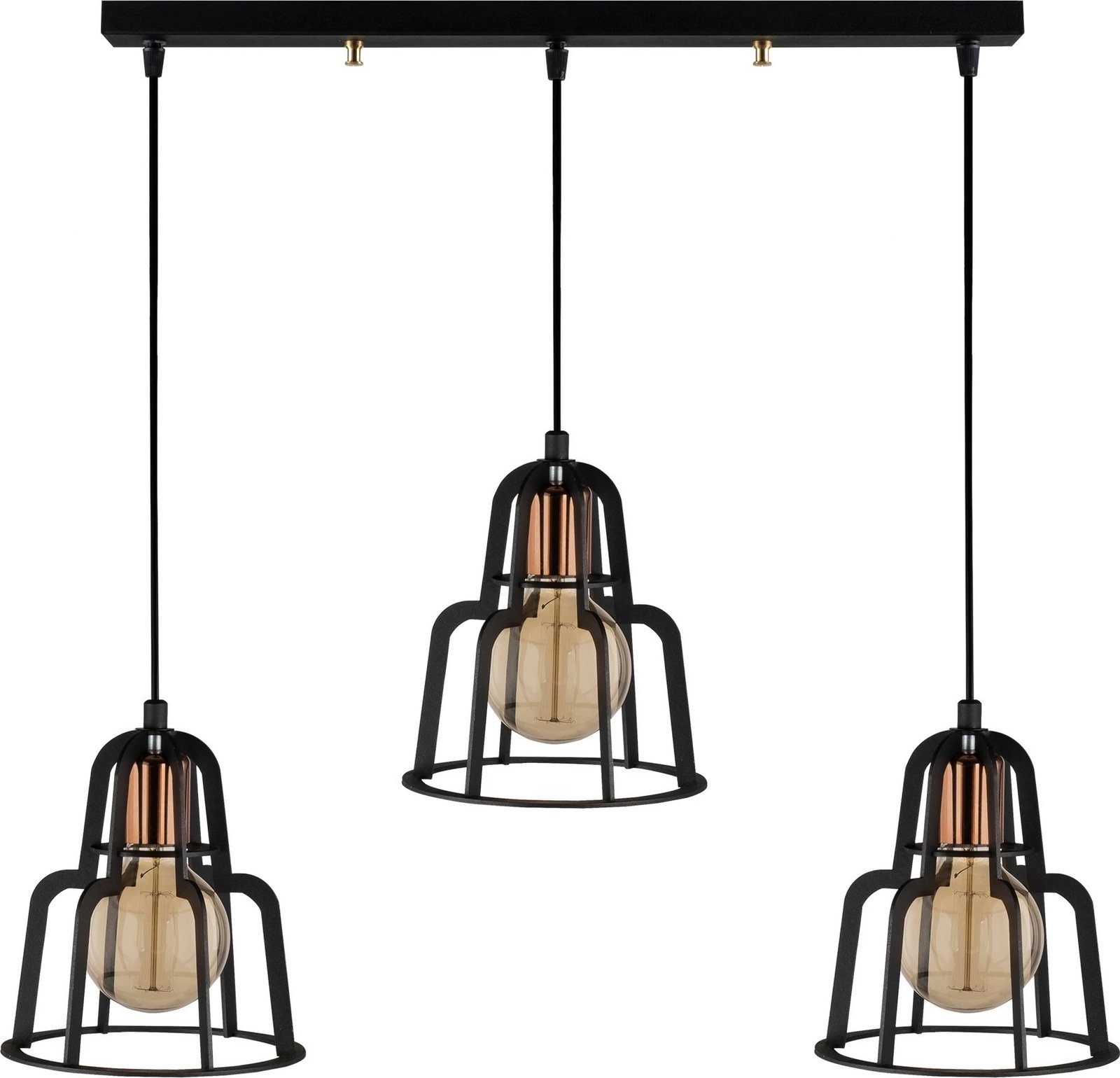 Llambë tavani industriale Opviq, Endüstri - MR - 782, ngjyrë e zezë