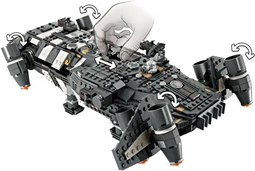 Set LEGO Star Wars Onyx Cinder 75374, 1325 pjesë, për fëmijë 10+, me minifigura
