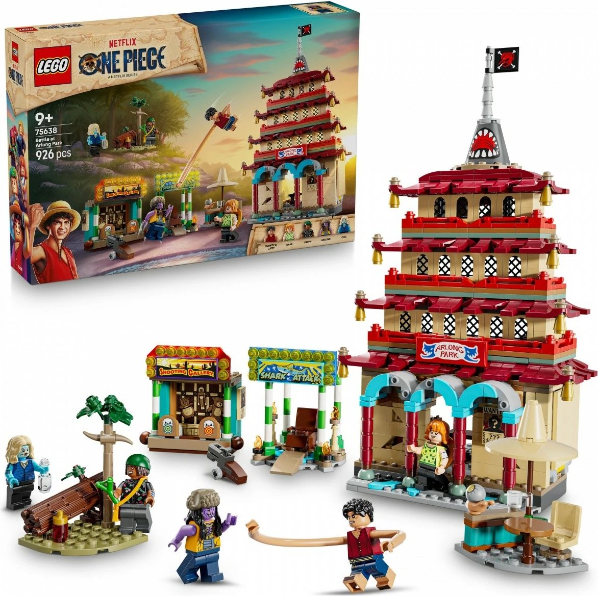 Set ndërtimi LEGO One Piece 75638 Battle at Arlong Park, 926 pjesë