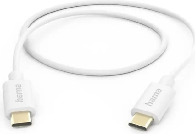 Kabllo Hama USB Type-C - USB Type-C, 1.0 m, e bardhë Kabllo Hama USB Type-C - USB Type-C, 1.0 m, e bardhë