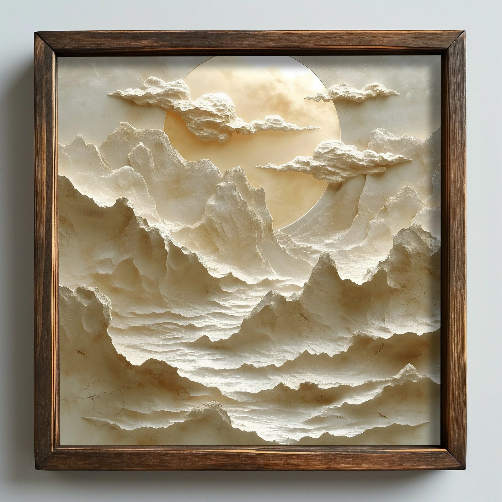 Pikturë dekorative me kornizë MDF, Wallity, AI065, shumëngjyrëshe, 50x50x3.5cm