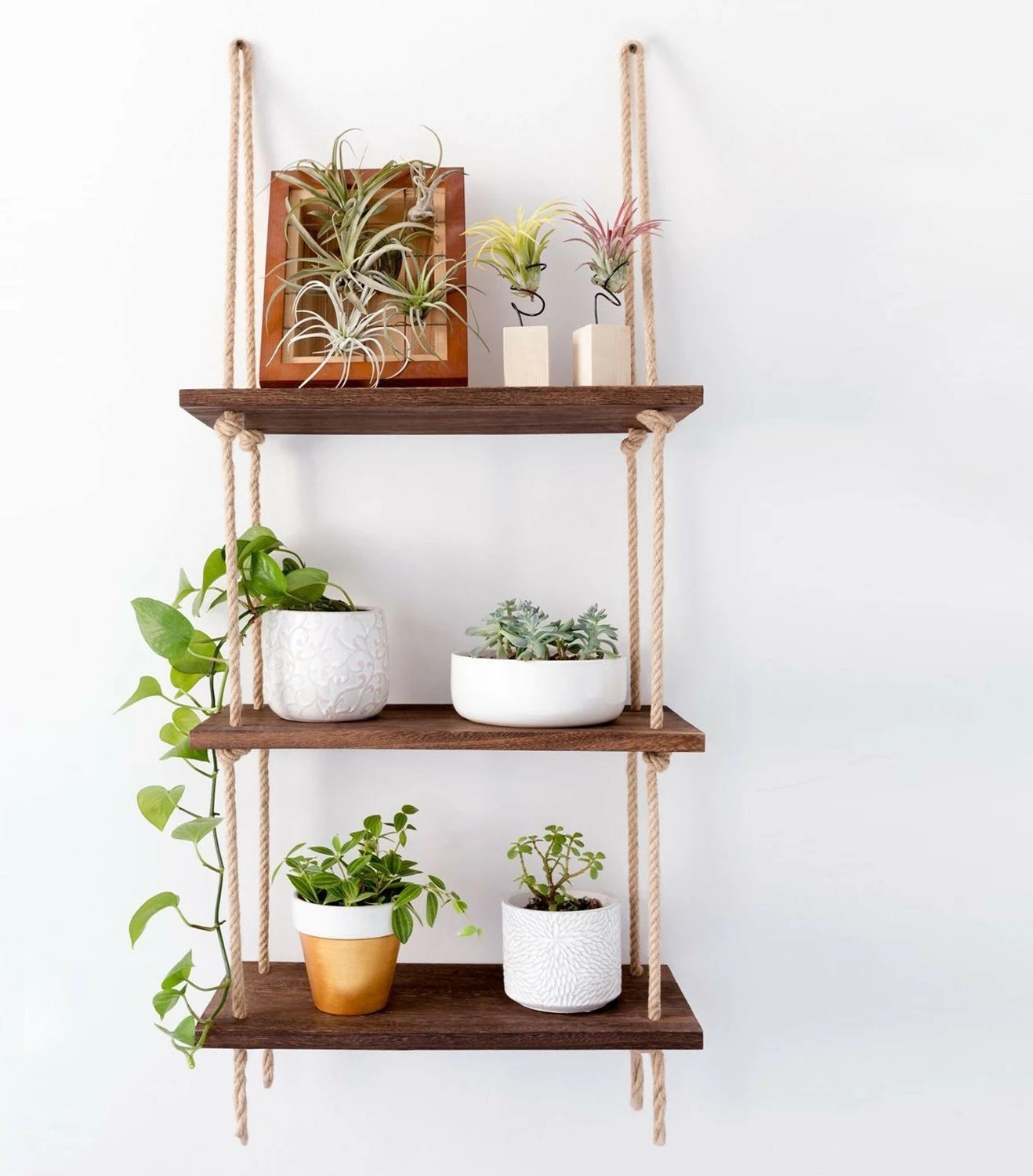 Raft muri Hanah Home, Aa041 v2, dru bredhi, ngjyrë arre, 40x110x14cm