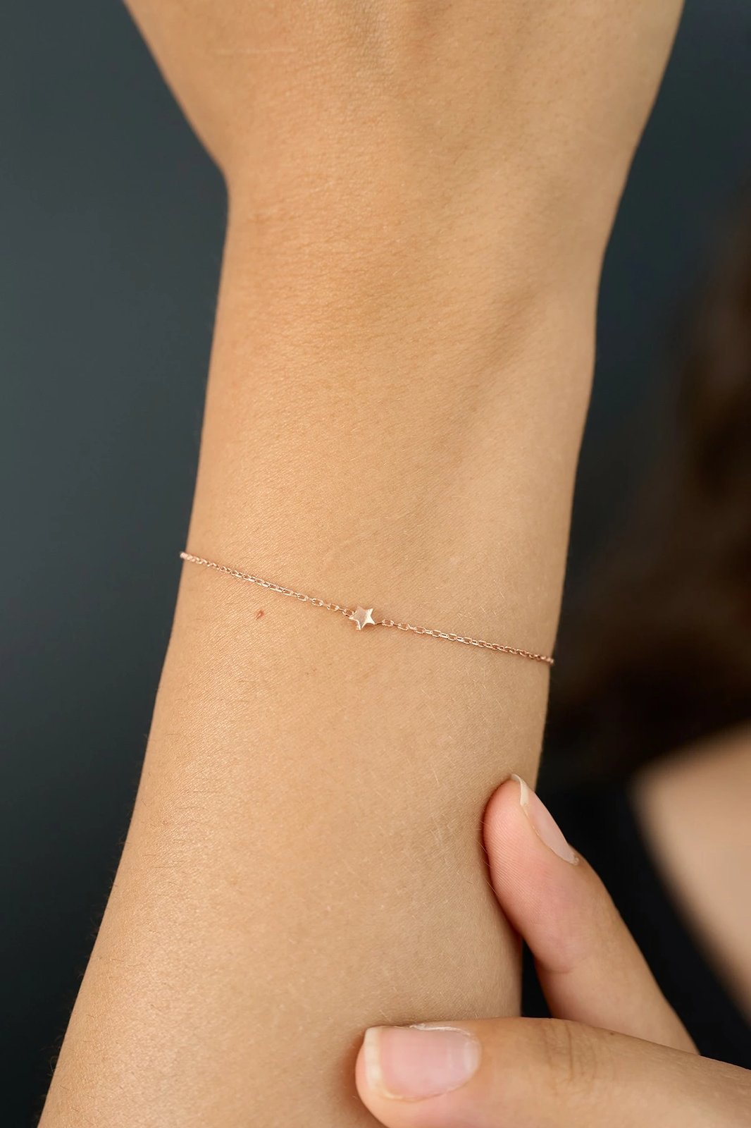 Byzylyk argjendi Elika, ngjyrë rose, ELKSLVR7689