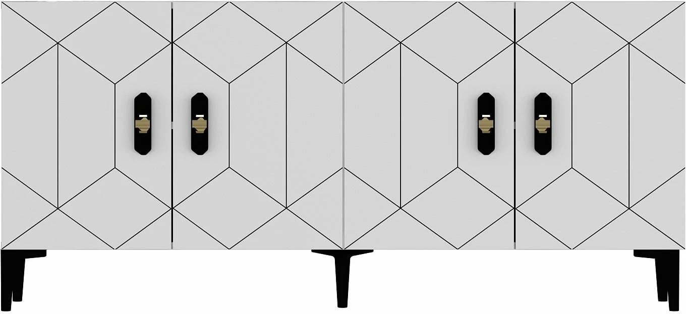 Konsol Skye Decor, Cross KB150, e bardhë