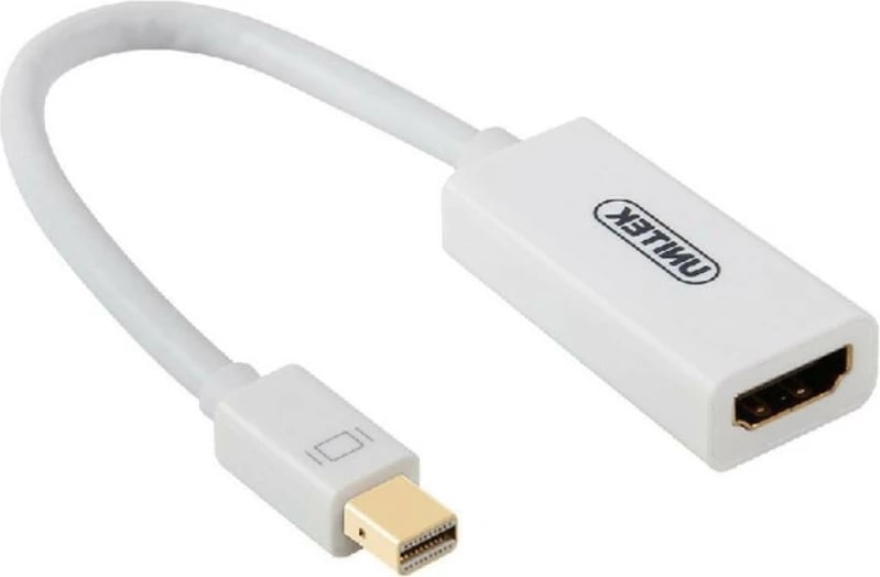 Adapter Unitek Y-6331 mini DisplayPort në HDMI 4K, i bardhë