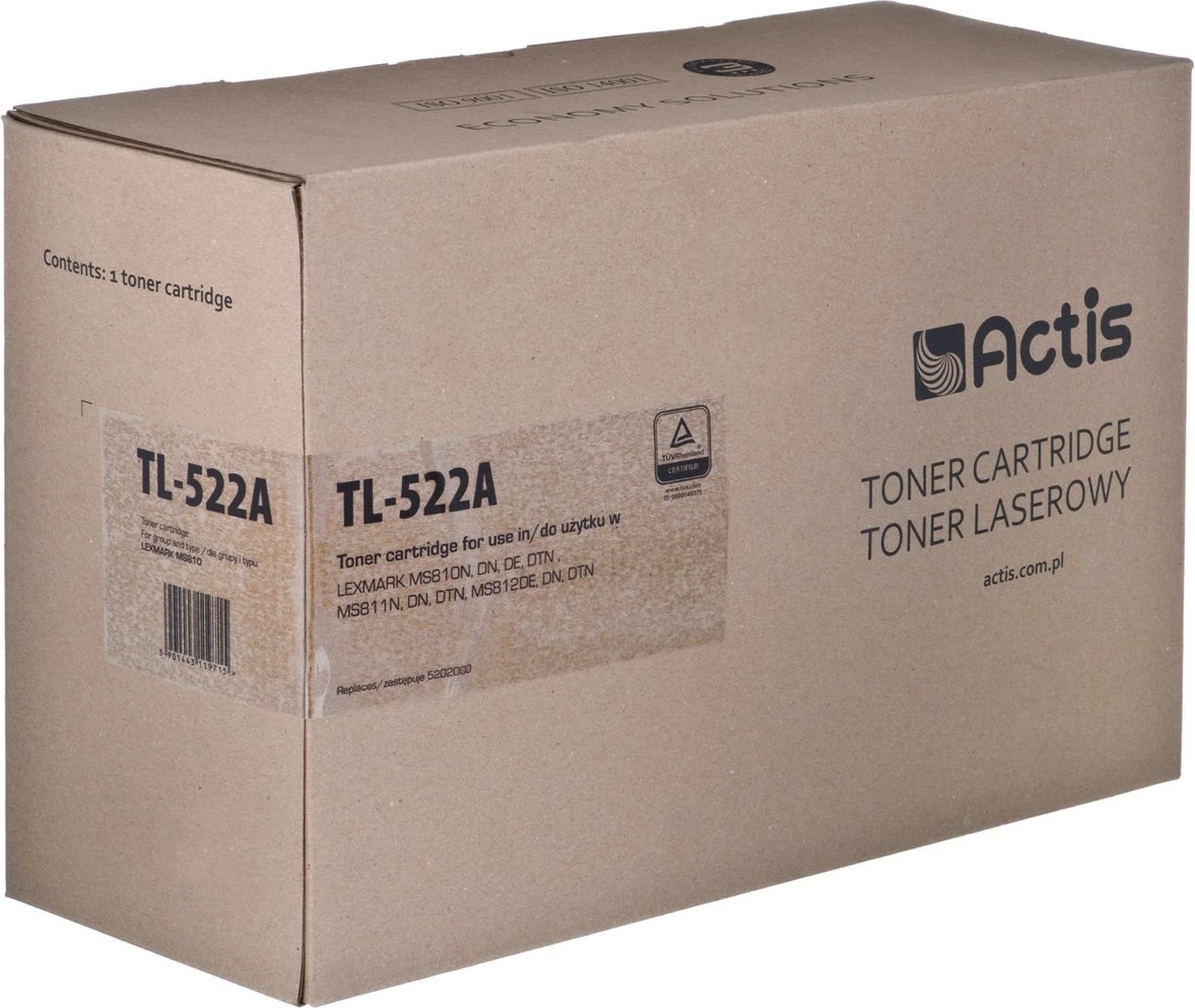 Toner zëvendësues Activejet TL-522A për printer Lexmark, i zi