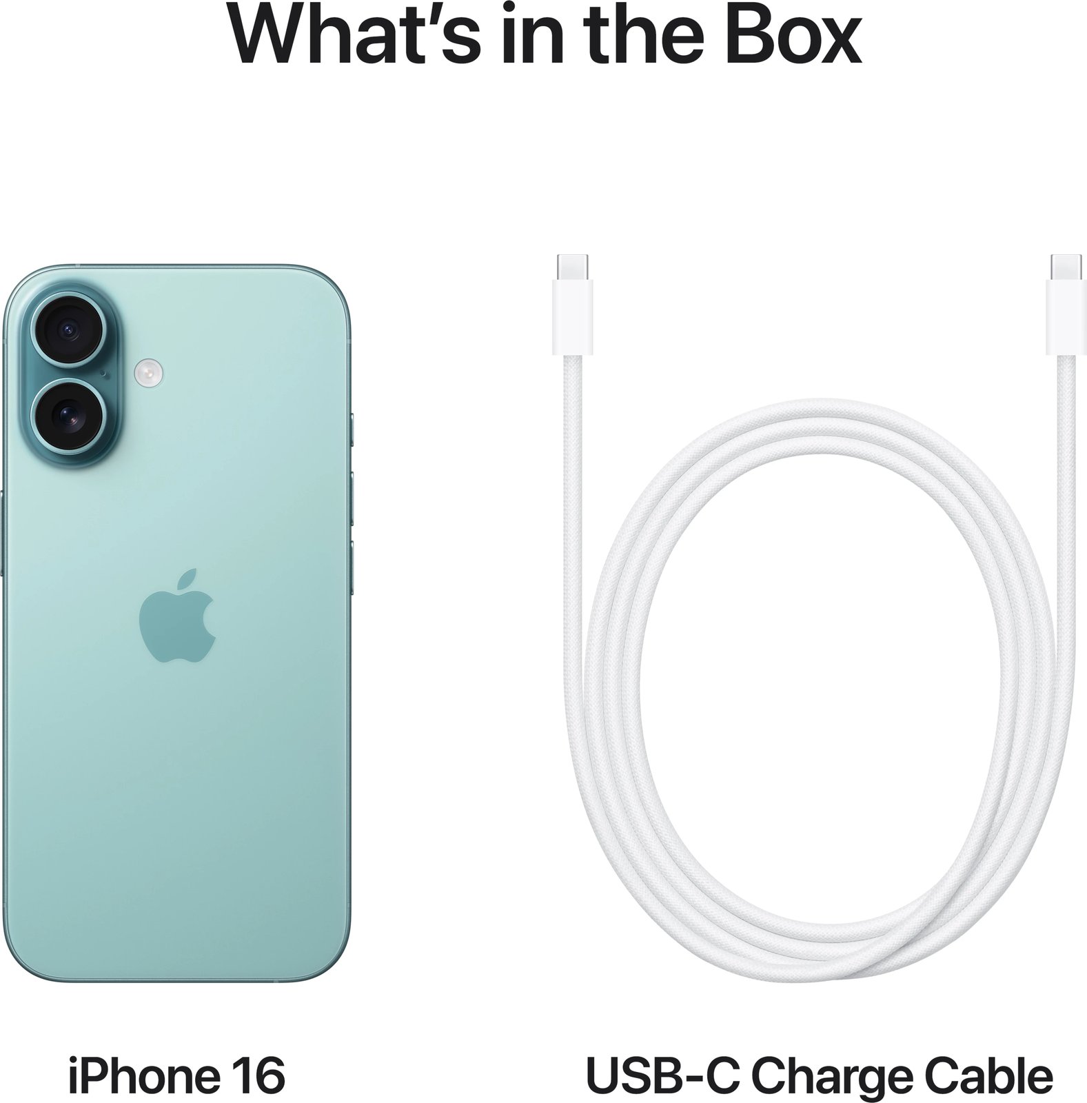 Apple iPhone 16, 6.1", 128GB, teal