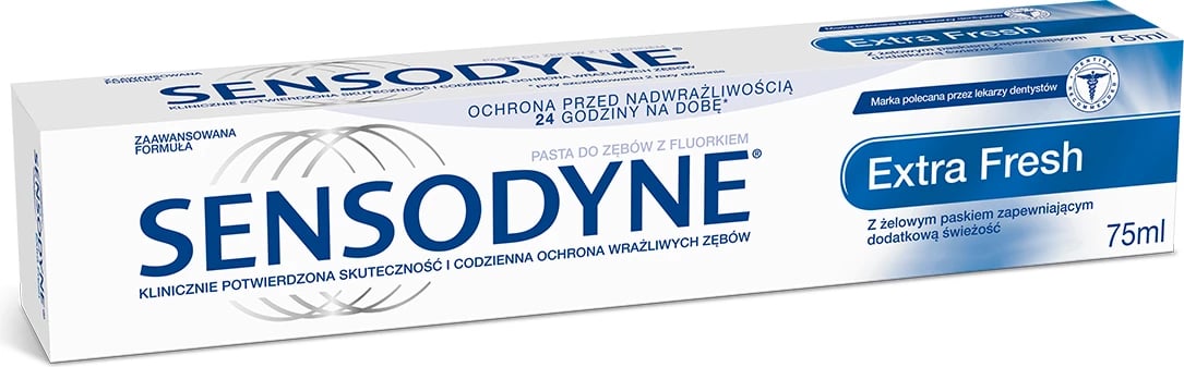 Pasta dhëmbësh Sensodyne Extra Fresh për dhëmbë të ndjeshëm me fluor 75ml