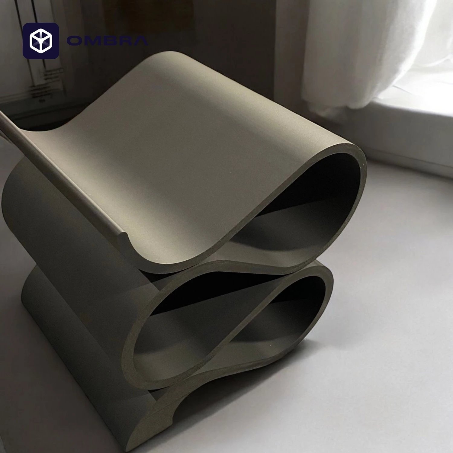 Mbajtëse për shishet e verës "Curly Wine Holder", e zezë