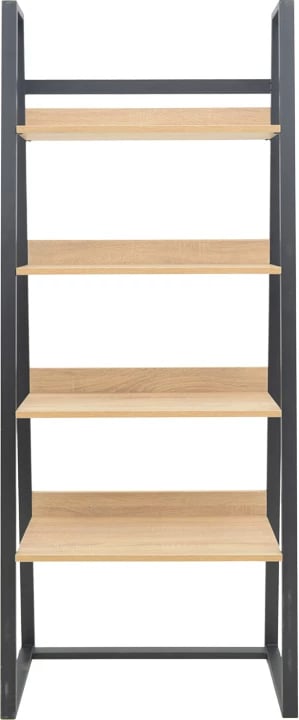 Raft librash Ryder, ngjyrë lis e zezë, 75x36x185cm