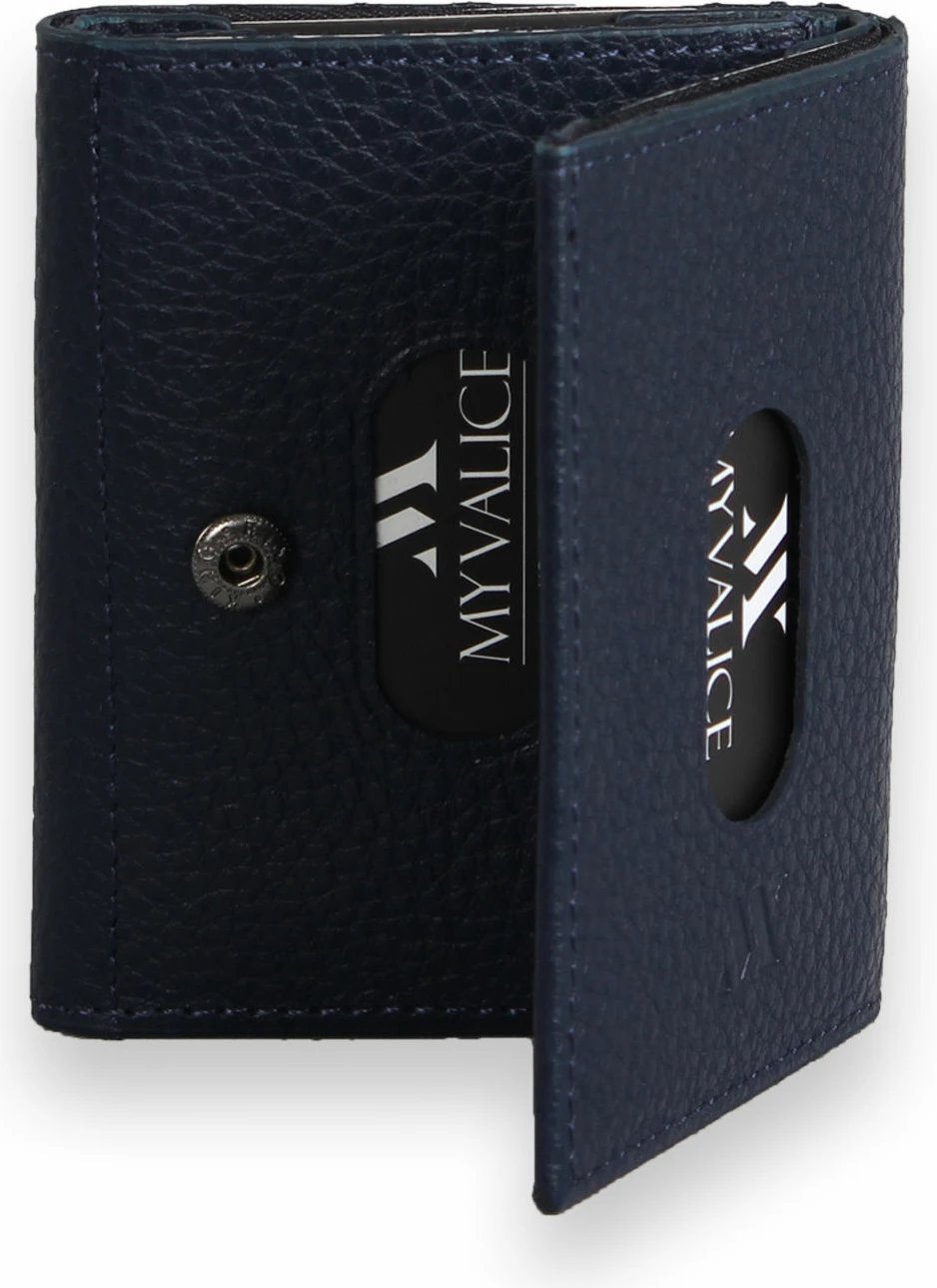 Portofol lëkure, ngjyrë navy blue, Zoozie Bags, 4489