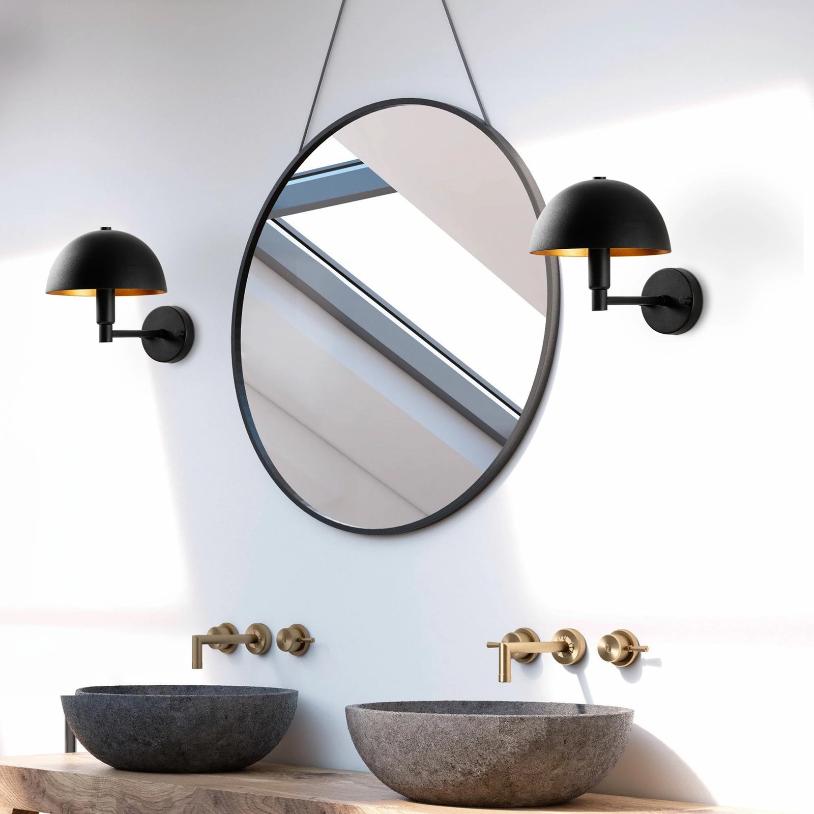 Llambë muri Opviq, Togg - 14837, e zezë, 20x29x24 cm