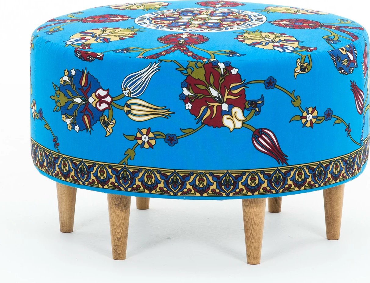 Tuffet Atelier del Sofa, Torino, shumëngjyrësh, 65x40x65cm