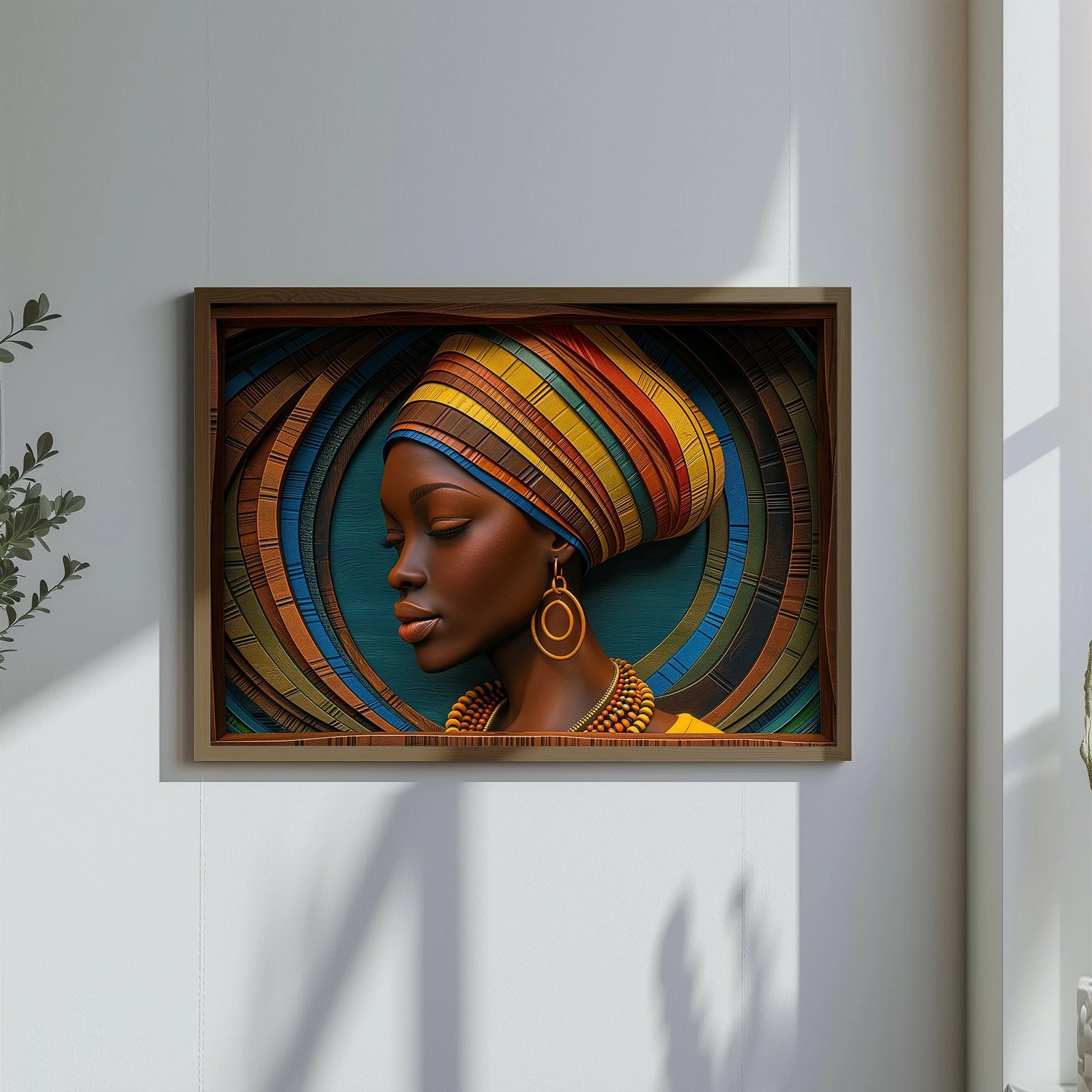 Pikturë dekorative me kornizë MDF, Wallity, TUN122-XL, shumëngjyrëshe, 50x70x3.5cm