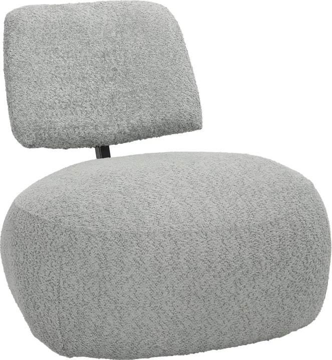 Karrige Stonie, stof bouclé, ngjyrë e gjelbër, 67x73x67cm