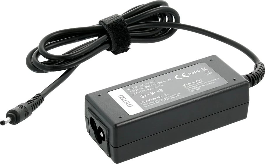 Karikues laptopi Mitsu ZM/AS19237, 45W, 19V 2.37A, për Asus/Acer, i zi