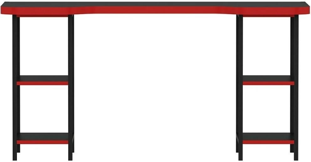 Tavolinë gaming Skye Decor, Phoenix 4, e zezë-kuqe