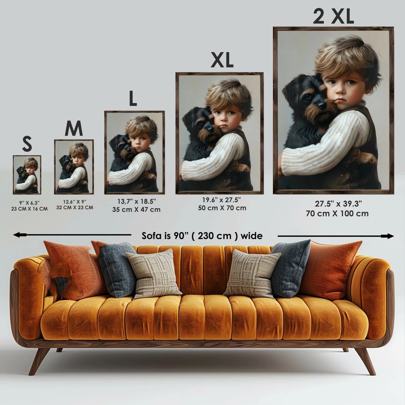 Pikturë dekorative me kornizë MDF, Wallity, GE227-L