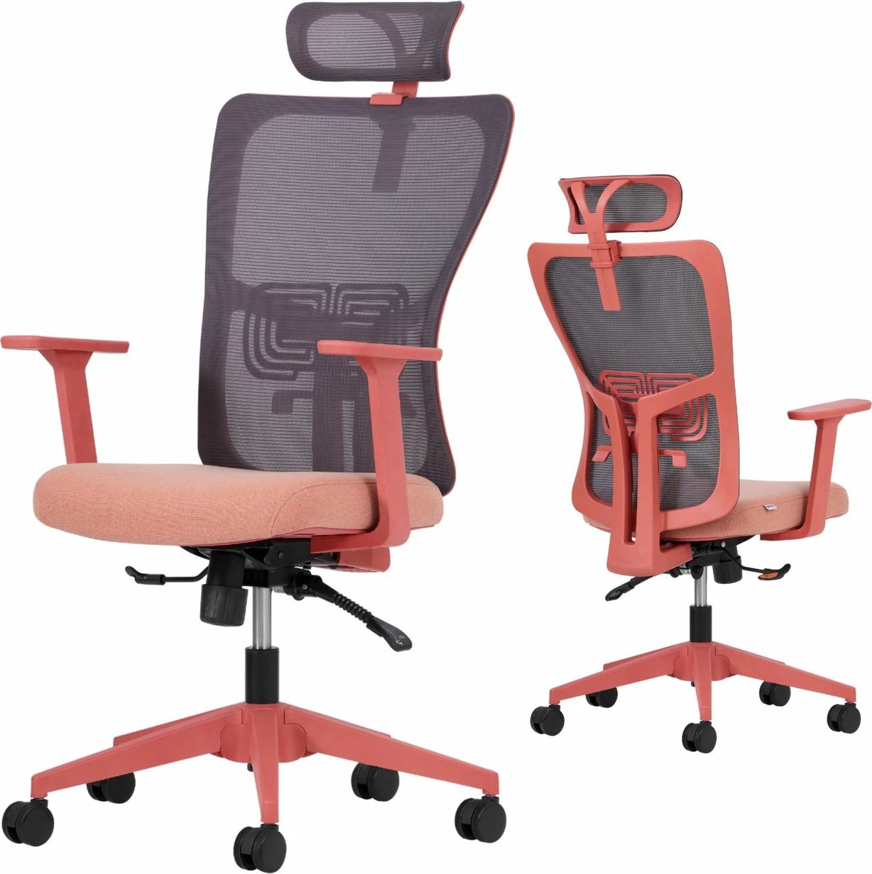 Set karrigash zyre (2 copë), Skye Decor, mbështetje mesit 126, ngjyrë salmon