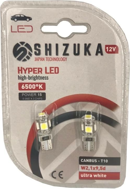 Lampa Hyper-led Canbus 12v 6500k T10 5smdx3chip Ultra White