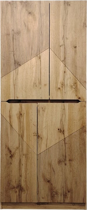 Dollap për këpuca Kebell, ngjyrë lisi, 71x41.5x180.4cm